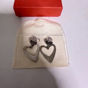 Silver Heart Earrings